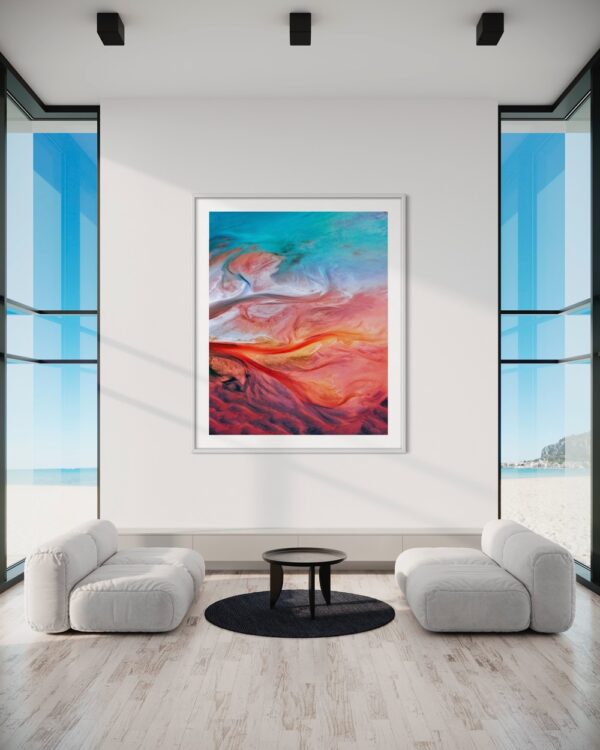 Nature-inspired photo art for wall display